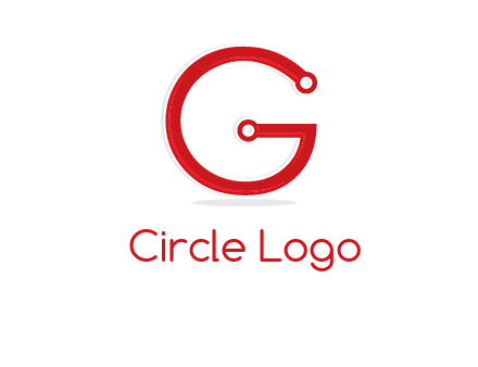 technology cables forming letter g logo