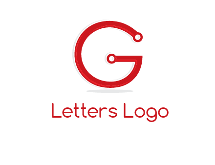 technology cables forming letter g logo