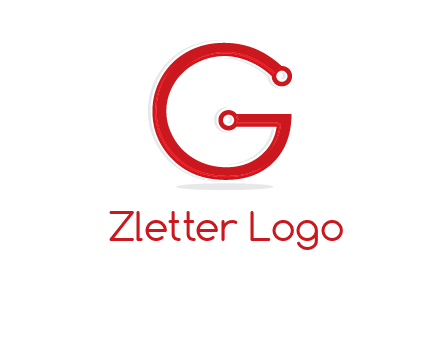 technology cables forming letter g logo