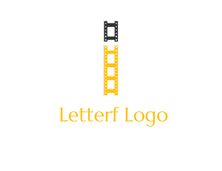 letter i forming film reel graphic