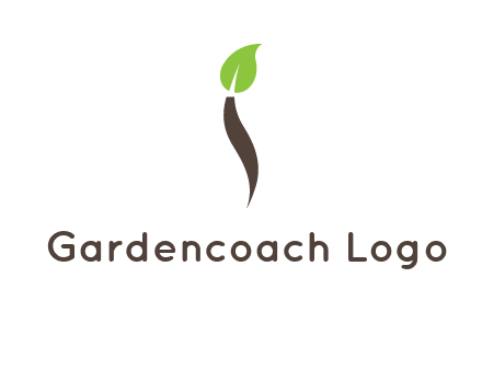 leaf incorporate with letter i logo