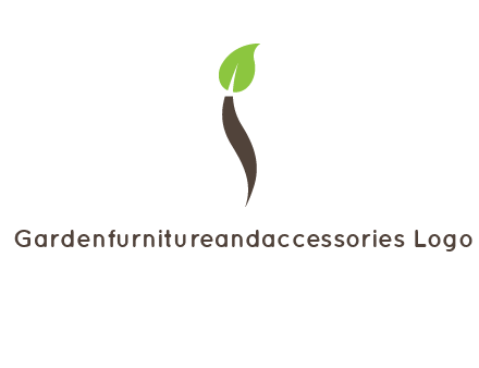 leaf incorporate with letter i logo