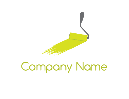 roller paint brush logo