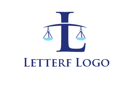 letter L inside scales logo