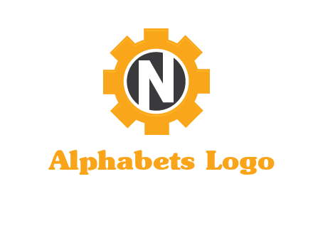 letter n in center of a gear logo