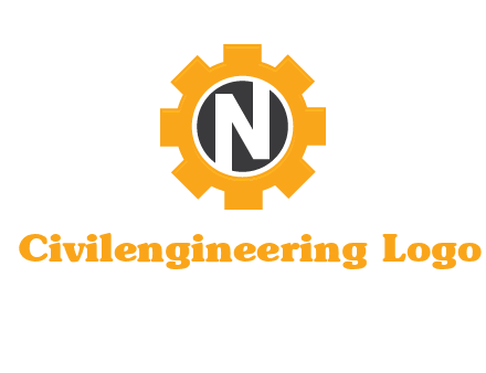 letter n in center of a gear logo