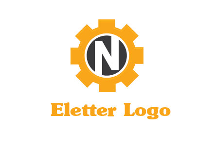 letter n in center of a gear logo