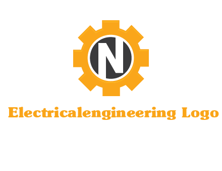 letter n in center of a gear logo