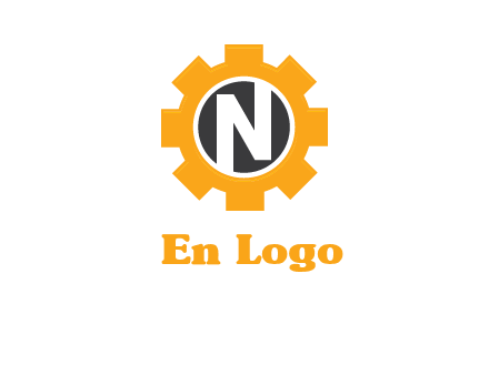 letter n in center of a gear logo