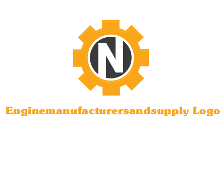 letter n in center of a gear logo