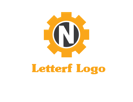 letter n in center of a gear logo