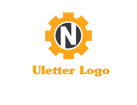 letter n in center of a gear logo