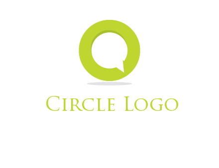 talking bubble is inside the letter o logo