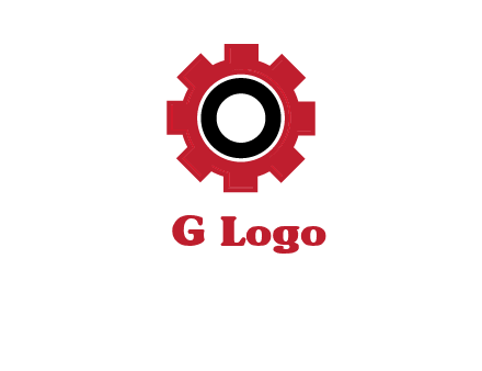 Letter o inside the gear logo