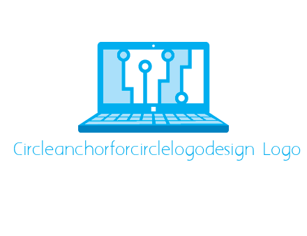 technology cables inside the laptop icon