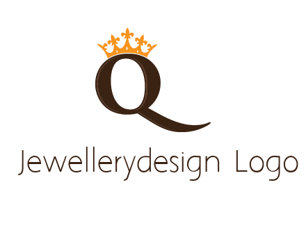 crown on letter q logo