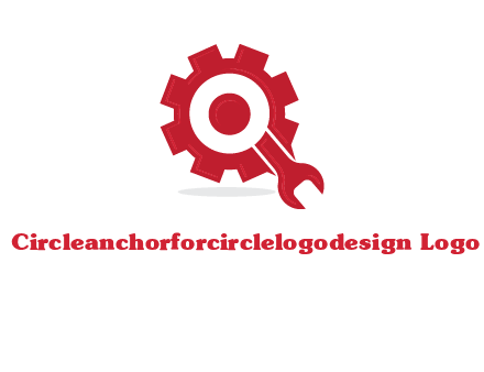 gear and wrench forming letter q logo