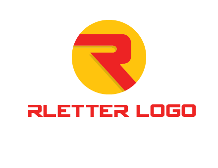 letter r inside circle logo