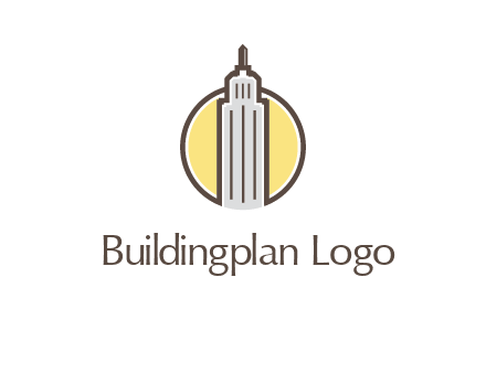 circle and empire state building logo