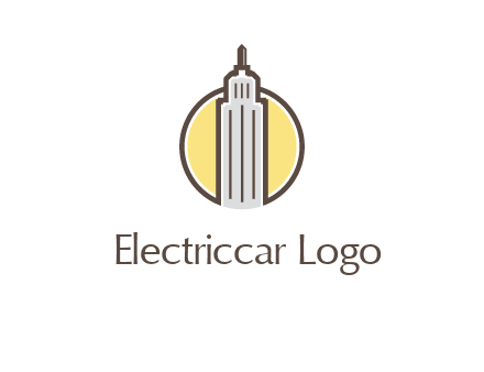 circle and empire state building logo