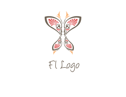 flourish butterfly illustration