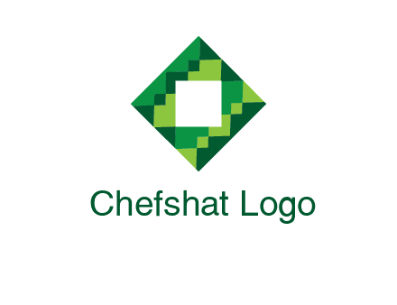 square in pixel pattern tile logo