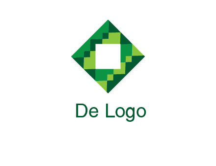 square in pixel pattern tile logo