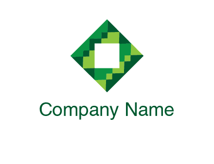 square in pixel pattern tile logo