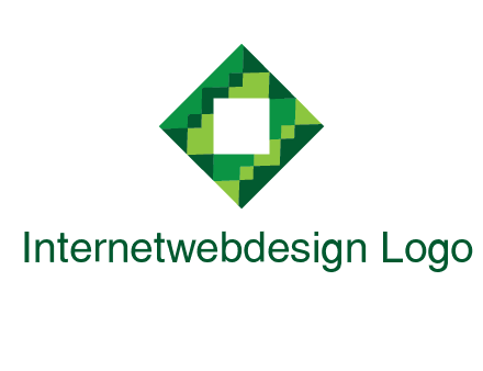 square in pixel pattern tile logo