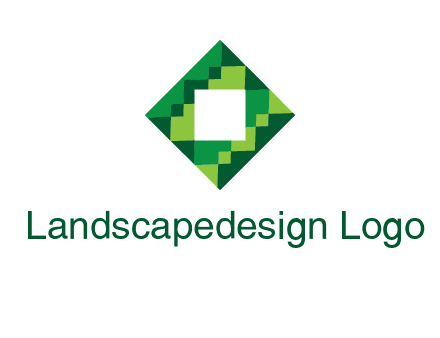 square in pixel pattern tile logo