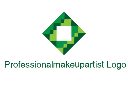 square in pixel pattern tile logo