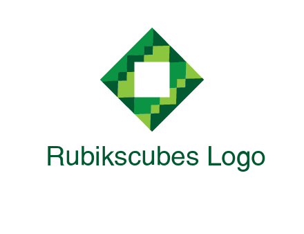 square in pixel pattern tile logo