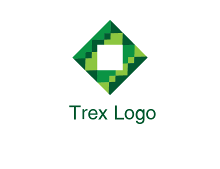 square in pixel pattern tile logo