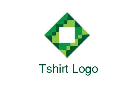 square in pixel pattern tile logo