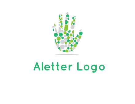 Dotted hand logo