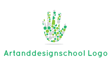 Dotted hand logo