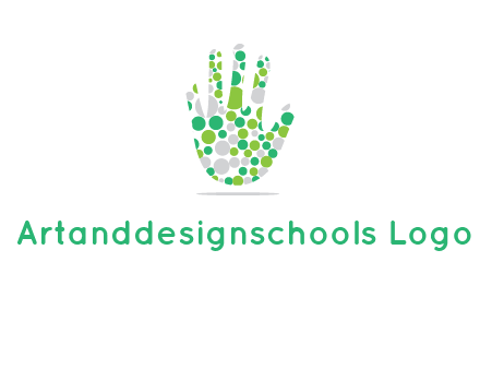 Dotted hand logo