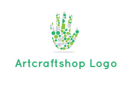 Dotted hand logo