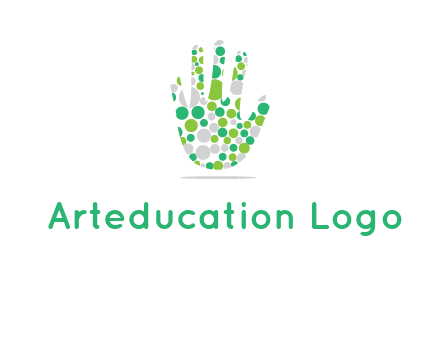 Dotted hand logo