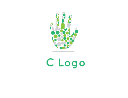 Dotted hand logo