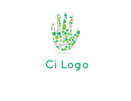 Dotted hand logo