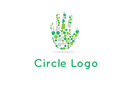 Dotted hand logo