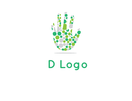 Dotted hand logo