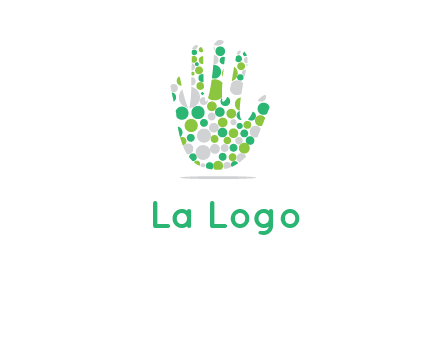 Dotted hand logo