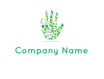 Dotted hand logo