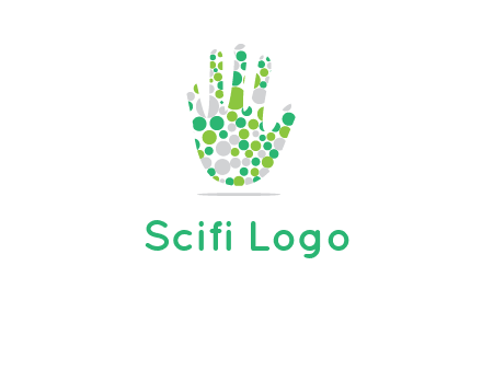 Dotted hand logo