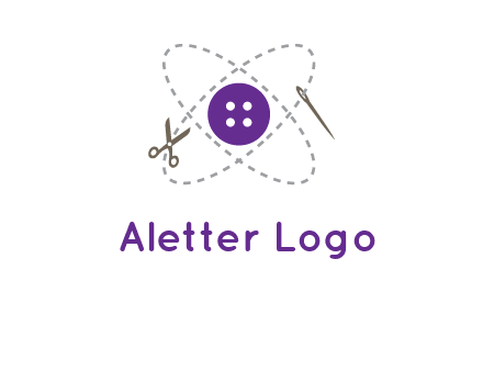 button and stitch line logo