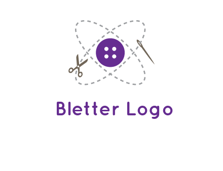 button and stitch line logo