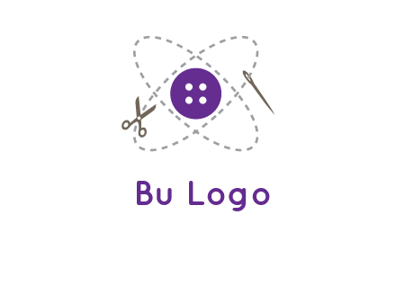 button and stitch line logo