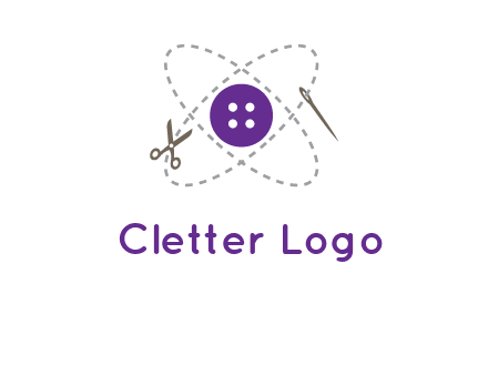 button and stitch line logo